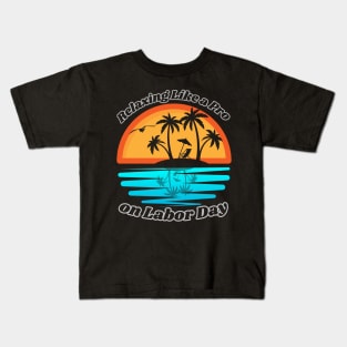 Labor Day on the beach Kids T-Shirt